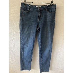 J Jill Denim Weekender Straight Leg Jeans Women's Size 10 Medium Wash
